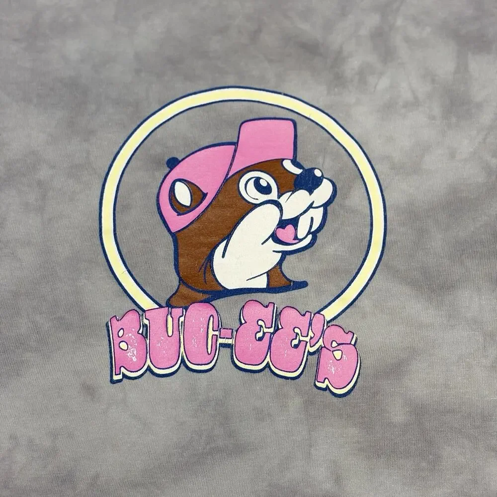 Bucees T Shirt Gray Tie Dye In My Buc-ee's Era Graphic T Shirt Retro Youth S